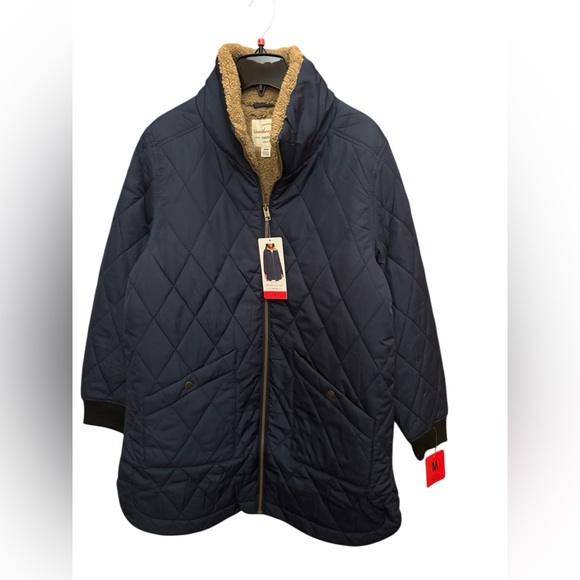 Weatherproof Navy Quilted Puffer Jacket